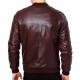  MEN'S BIKER MAROON LEATHER JACKET|5STARS JACKETS