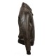 Vintage Brown Wax Bomber Fashion Leather Jacket Men's | 5Star Jackets