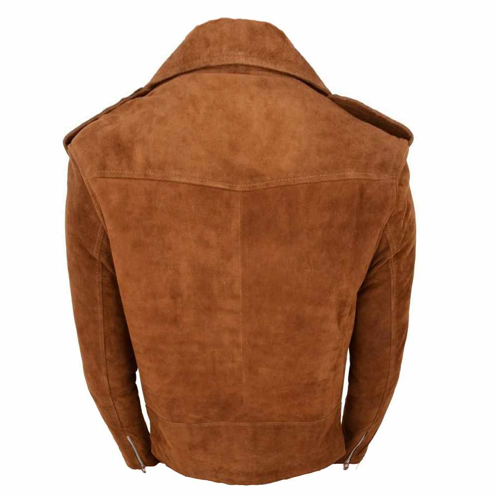 Nick Jopnes Suede Leather Brando Style Suede Leather Jacket Men|5Star Jackets