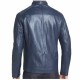 Mens Navy blue leather jacket|5Star Jackets