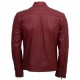 Designer Men Maroon Belted Fashion Leather Jacket Men Military Style Jacket|5Star Jackets