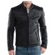 New Stylish Slim Fit Fashion Black Leather Jacket Men's | 5Star Jackets