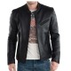 New Stylish Slim Fit Fashion Black Leather Jacket Men's | 5Star Jackets