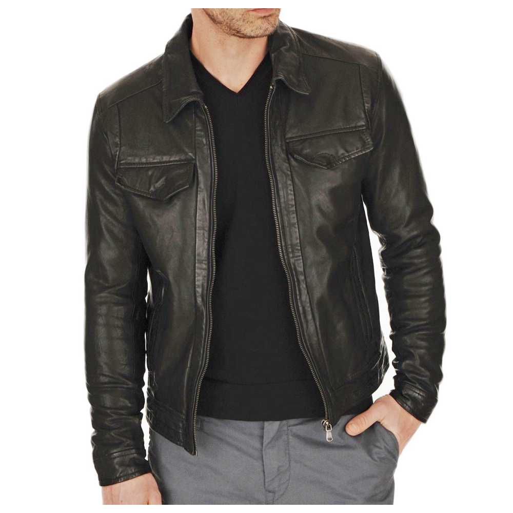 Slim Fit Moto Fashion Leather Jacket Men's | 5Star Jackets