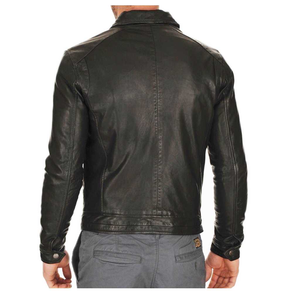Slim Fit Moto Fashion Leather Jacket Men's | 5Star Jackets