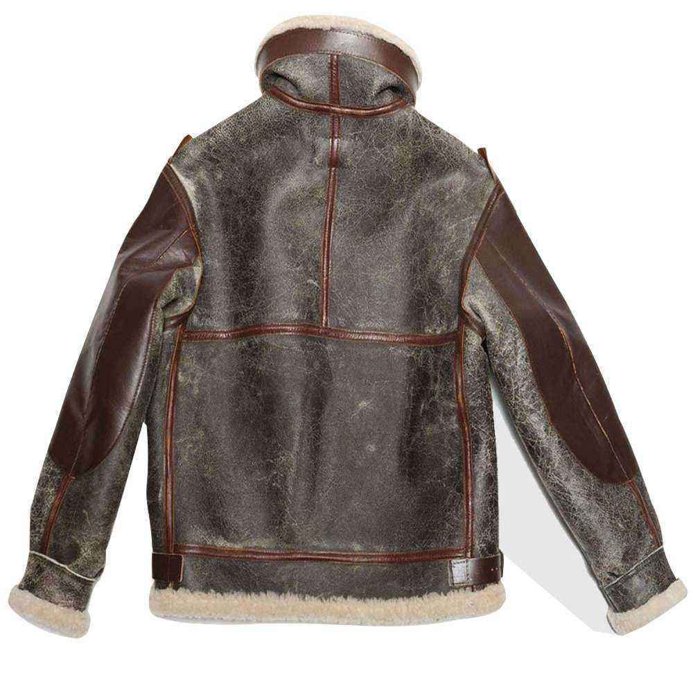 B-3 Vintage Distressed Leather Bomber Jacket | 5Star Jackets
