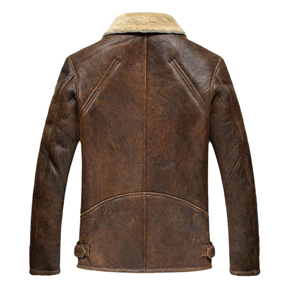 Aquaman Jason Momoa Shearling Leather Jacket | Arthur Curry Brown Bomber Jacket