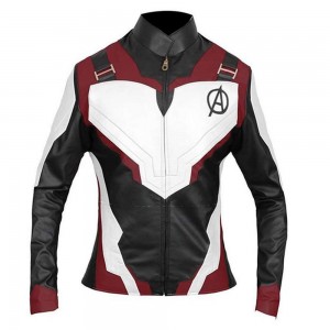Avengers Endgame Quantum Realm Genuine Leather Jacket Mens