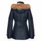 Womens Black Leather Parka Jacket Quilted Detachable Hooded Trench Jacket Coat|5Star Jacket