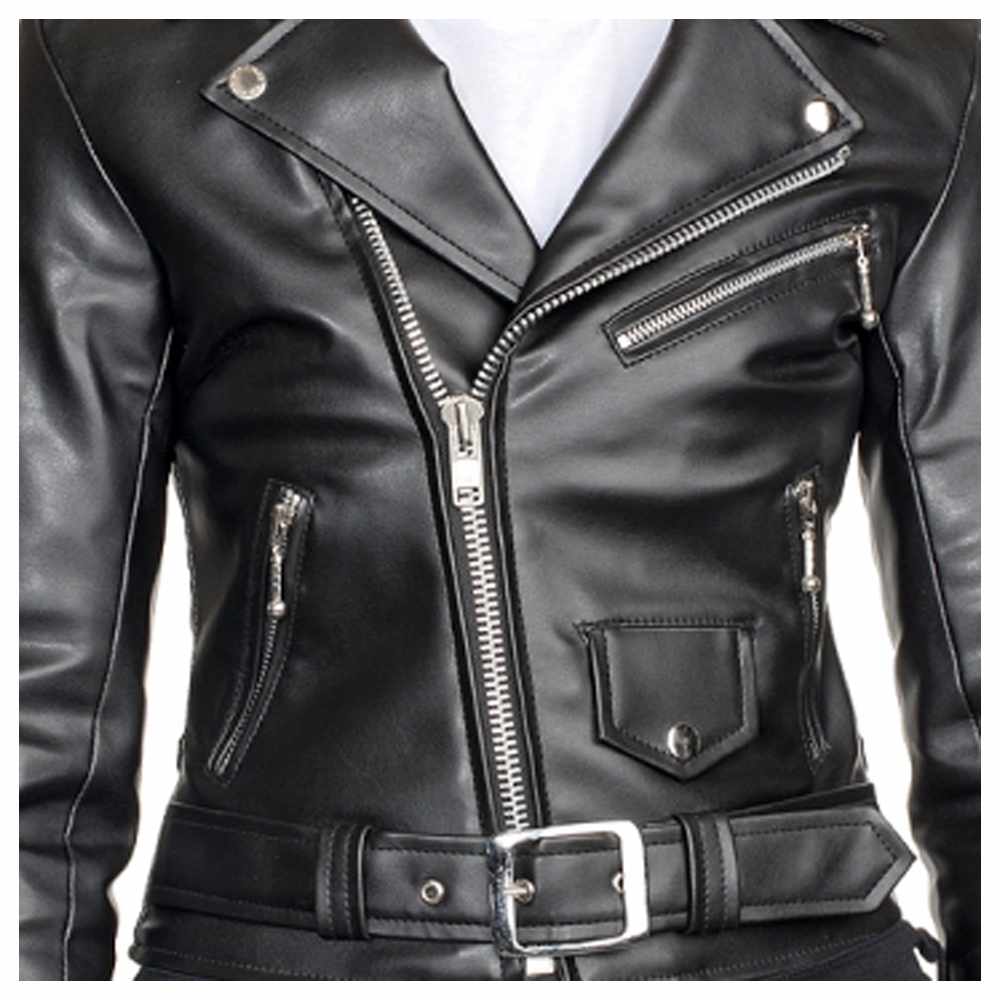 Women Leather Jacket With Belt|5Star Jackets